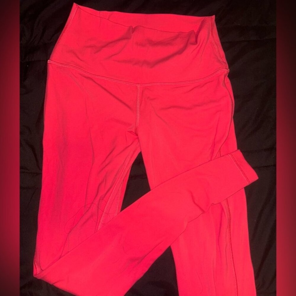 Lululemon Athletica Red Leggings